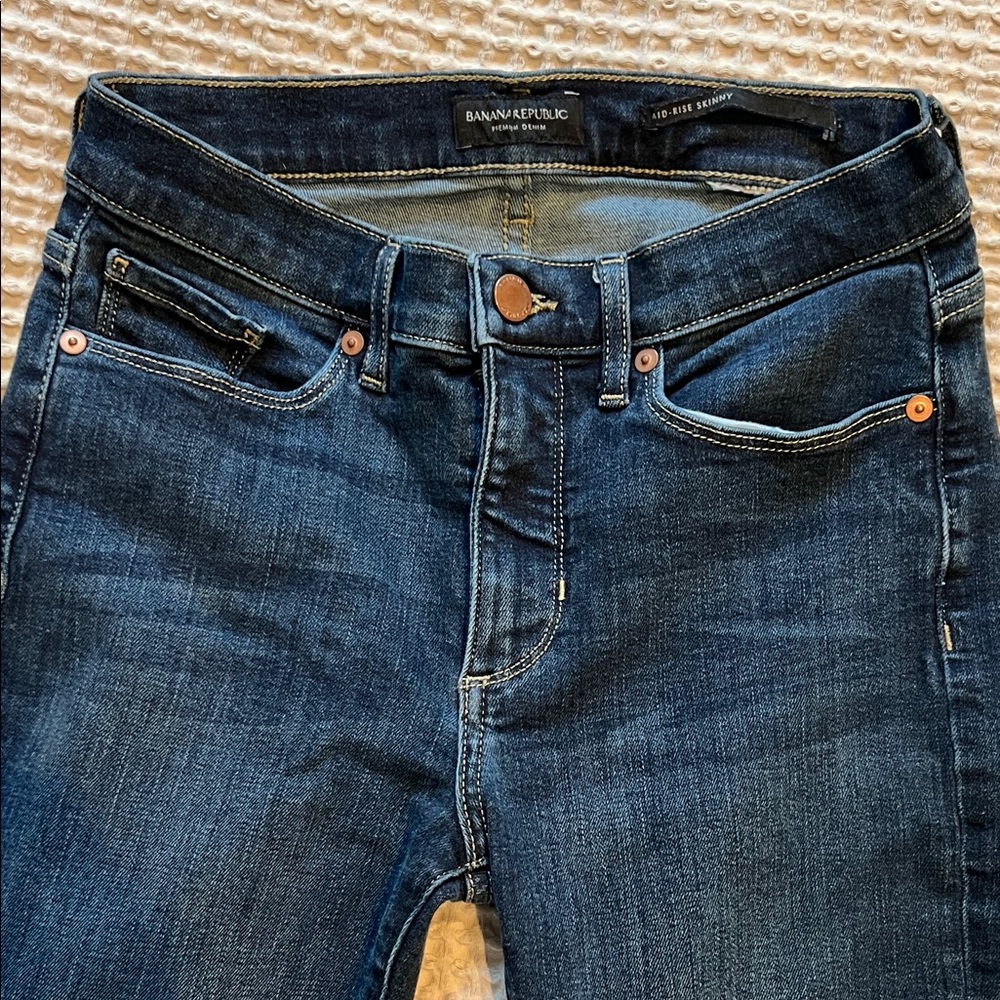 Banana Republic Mid-Rise Skinny Jeans